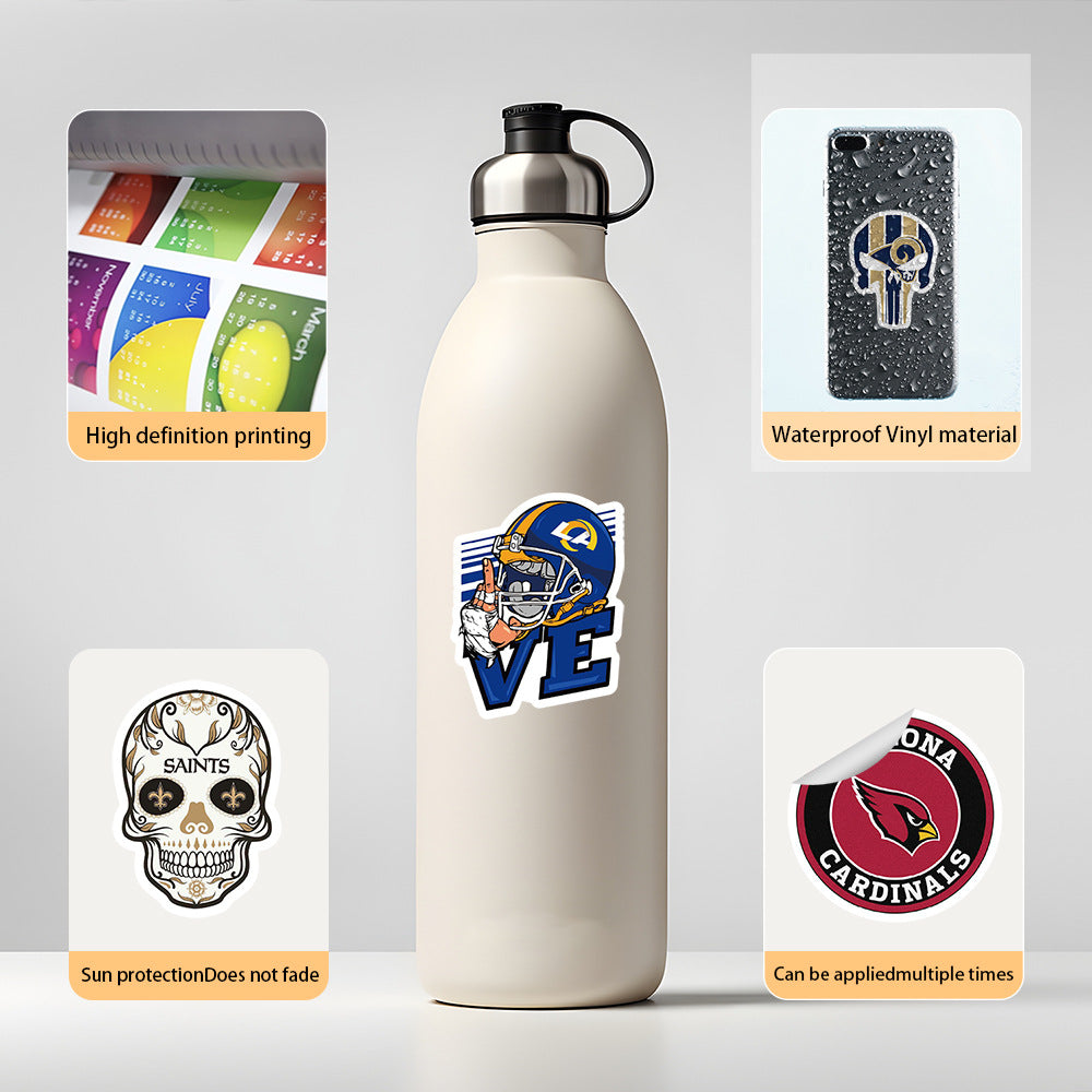 Wholesale 50pcs/pack football team graffiti stickers